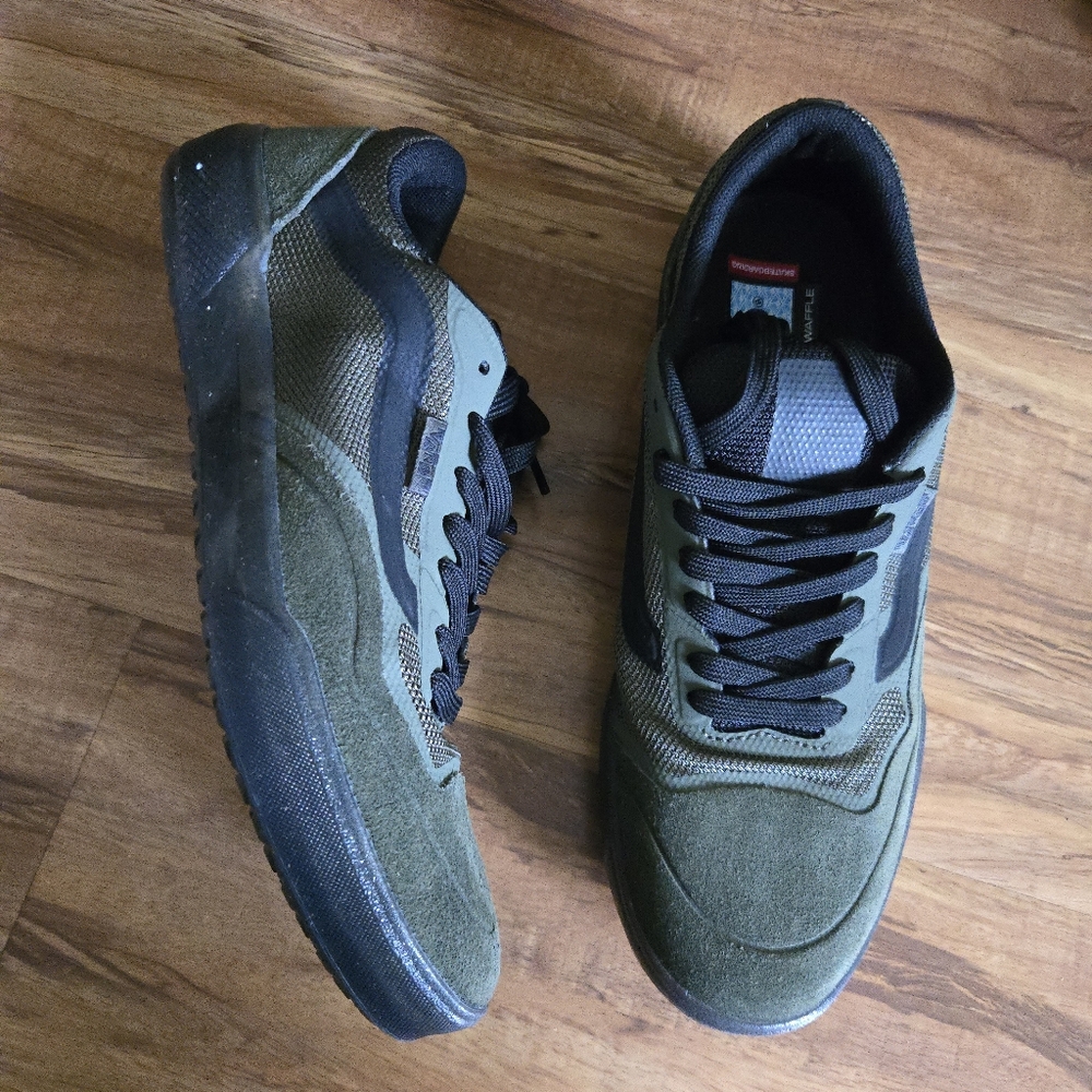 Vans Ave Pro Men Size 7.5 Skateboarding Fatigue Green Ultimatewaffle 032026